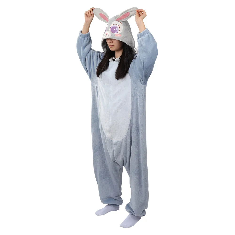 2022 Judy Hopps Cosplay Costume Jumpsuit Pajamas Sleepwear Halloween Carnival Suit