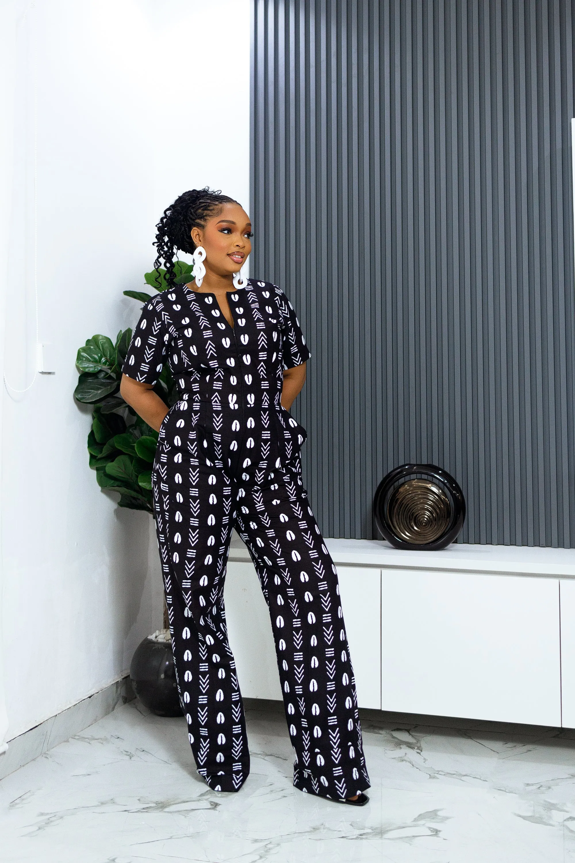 ABIDEMI AFRICAN PRINT JUMPSUIT