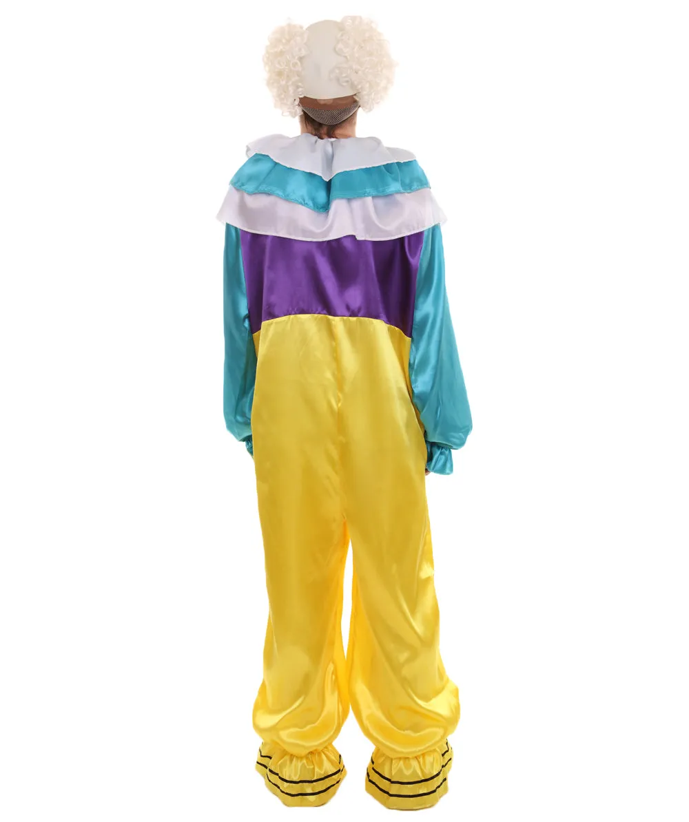 Adult Men's Scary Movie Clown Jumpsuit Costume , Yellow Cosplay  Costume