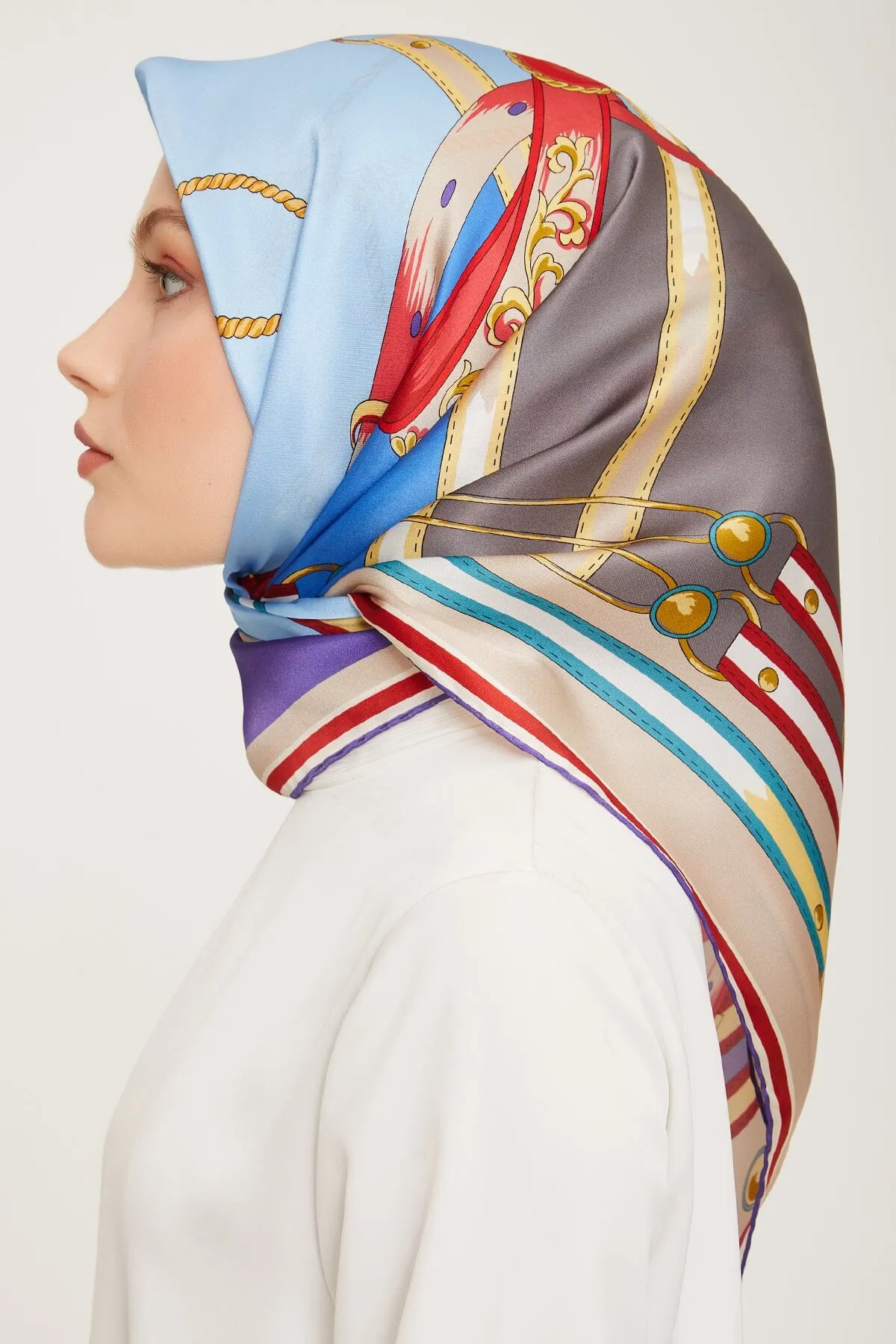 Armine Rahsia Women Silk Scarf #57