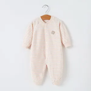 Baby's 100% Cotton Cozies Stripe Jumpsuit (4 Colors)