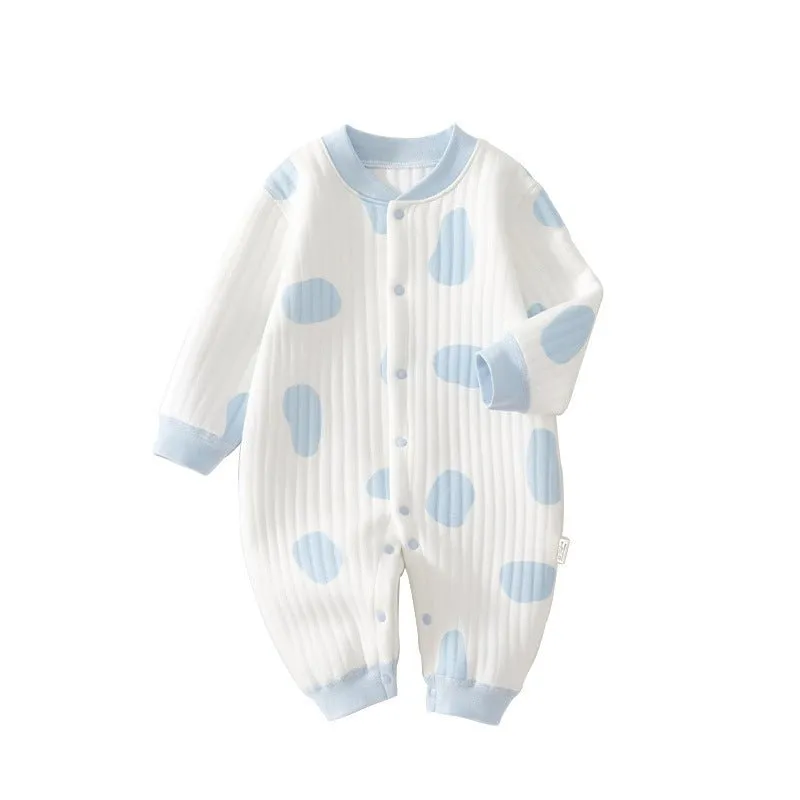 Baby's Bubble Print Design Jumpsuit (3 Colors)