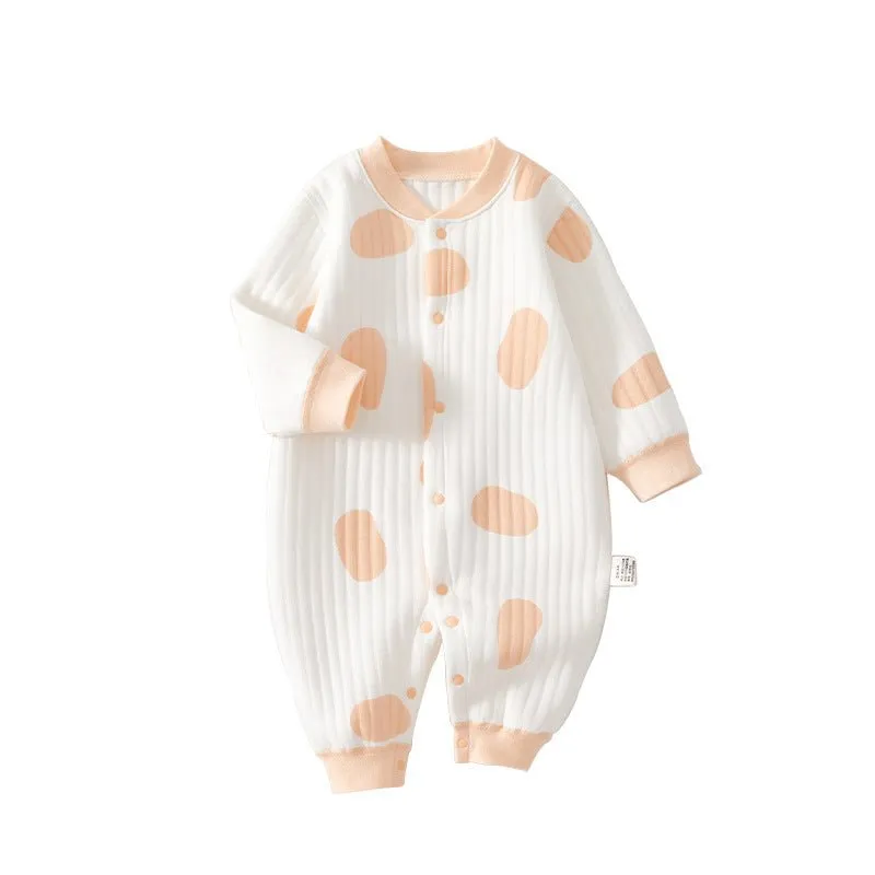 Baby's Bubble Print Design Jumpsuit (3 Colors)