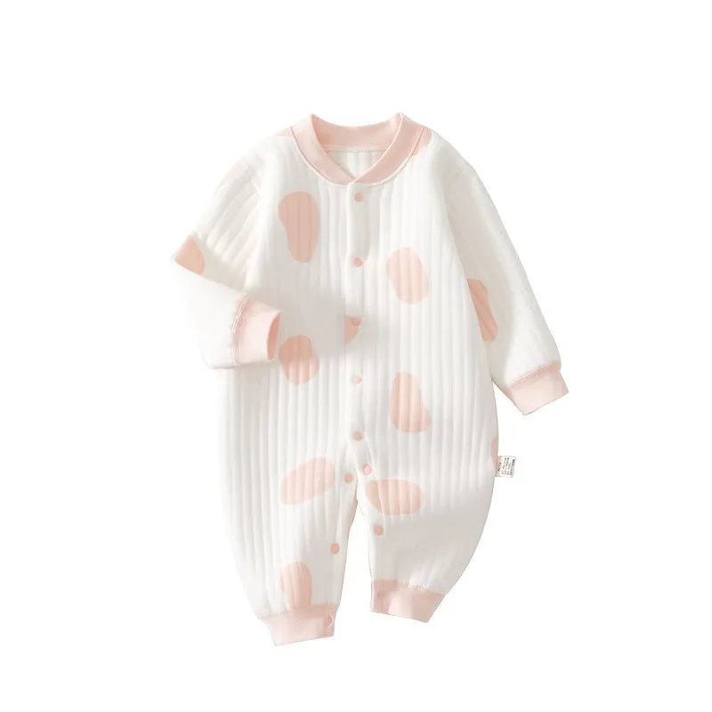 Baby's Bubble Print Design Jumpsuit (3 Colors)