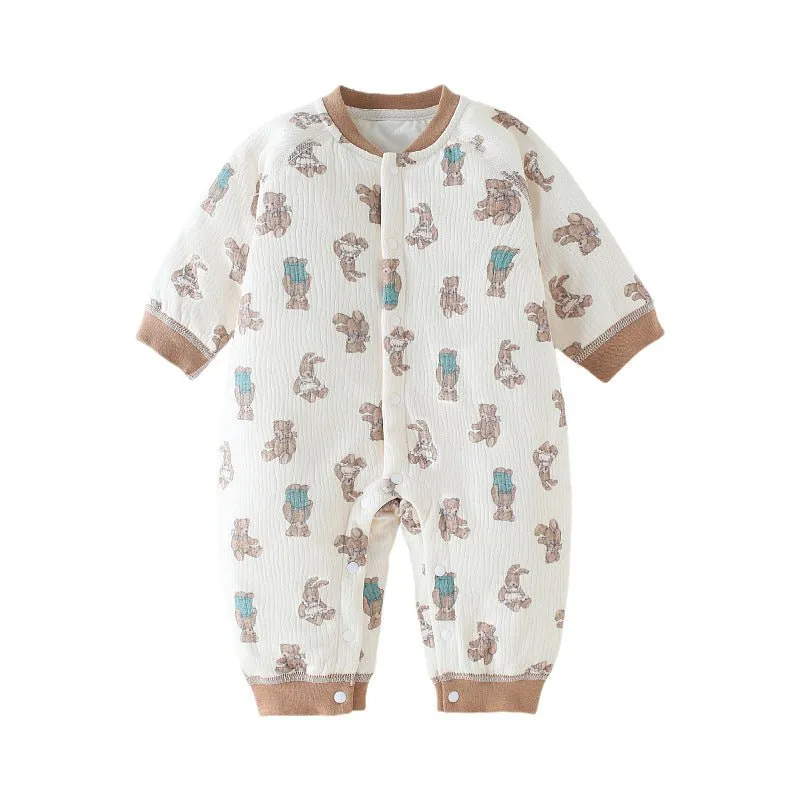 Baby's Cartoon Design Autumn Jumpsuit (4 Designs)