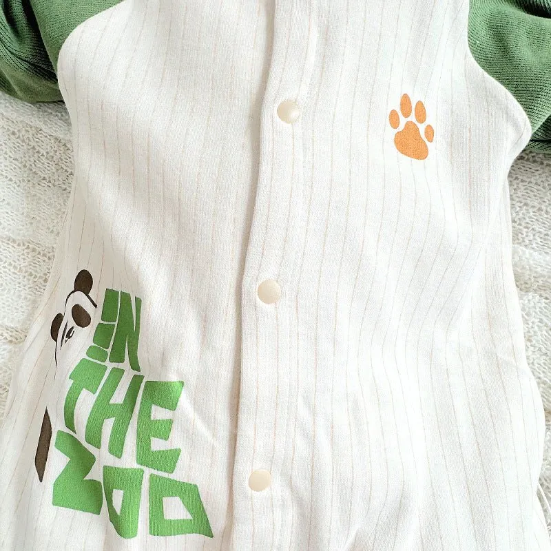 Baby's Panda in The Zoo Print Design Jumpsuit (3 Colors)