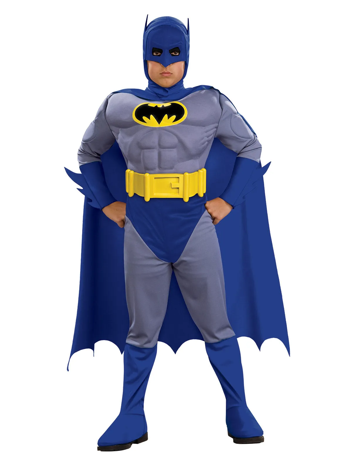 Batman Deluxe Muscle Chest Costume for Toddlers and Kids - Warner Bros Batman: Brave and Bold