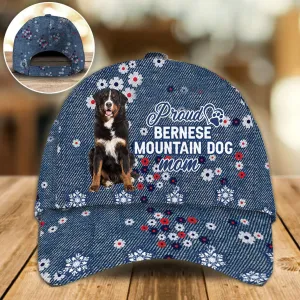 Bernese Mountain Proud Mom Classic Cap Hat, Summer Cap Hat For Dog Mom