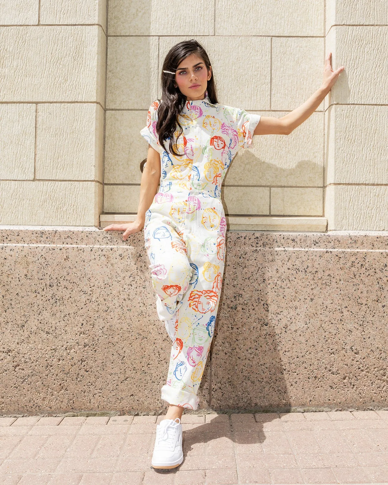 Bowie Rainbow Jumpsuit | Printed jumpsuit | Boiler-suit | Romper