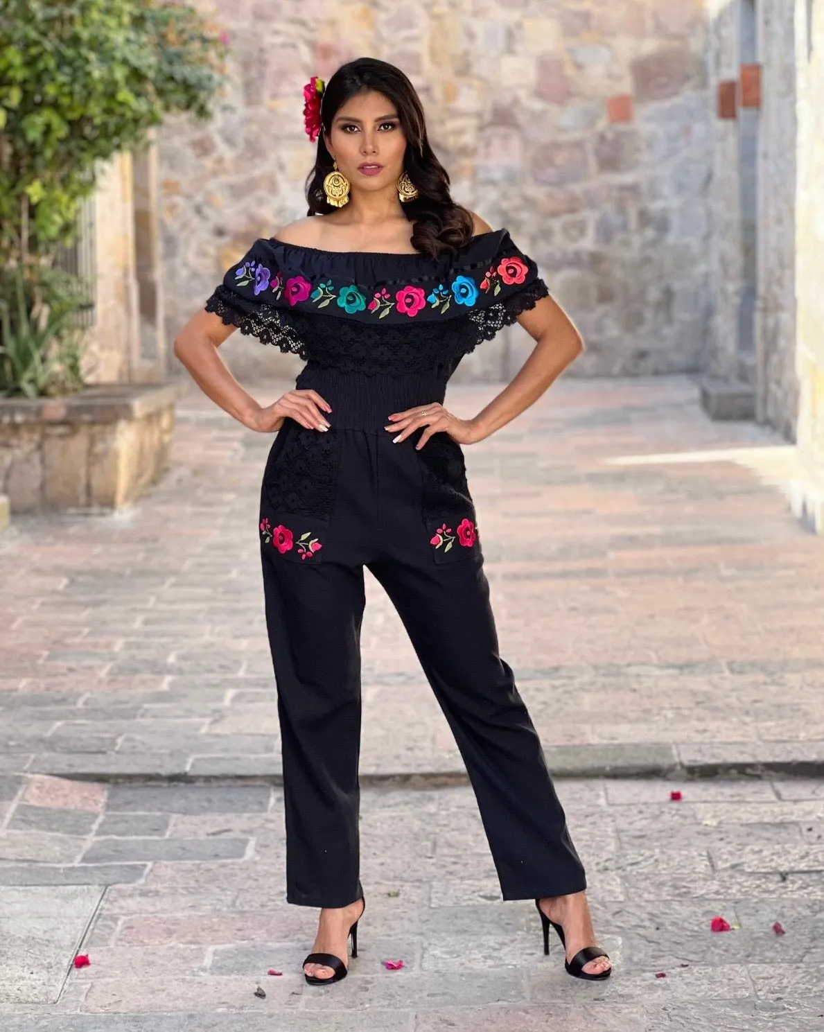 Campesino Floral Deluxe Jumpsuit