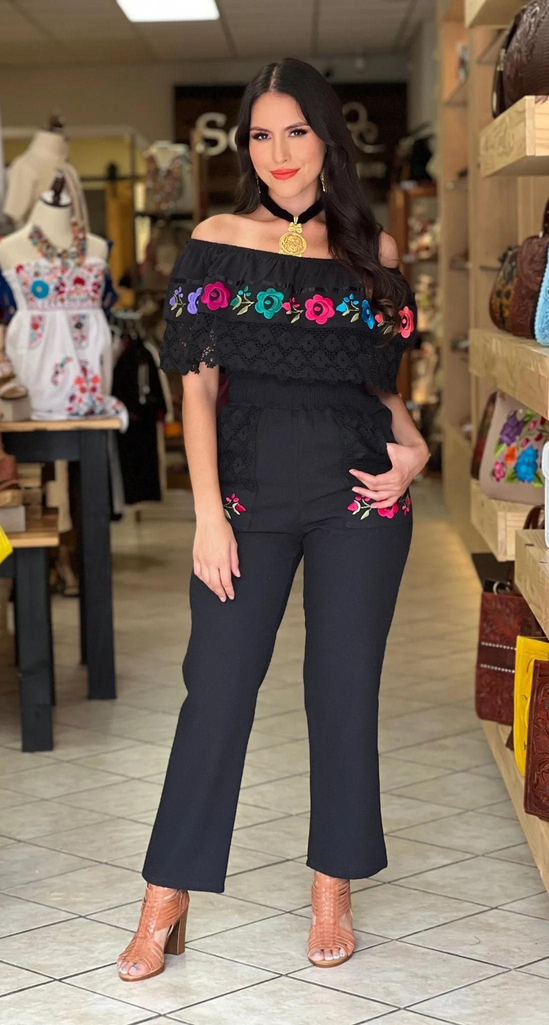 Campesino Floral Deluxe Jumpsuit