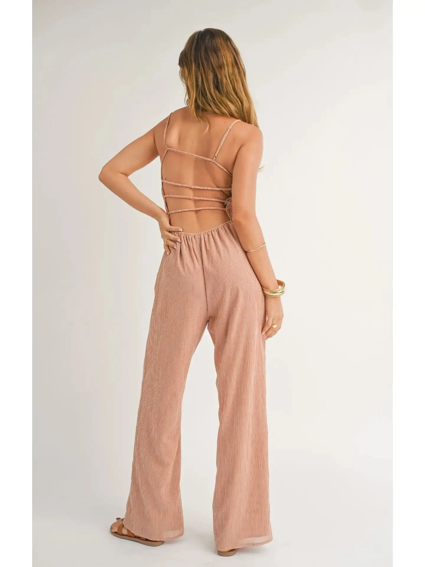 Canyon Land Open Back Jumpsuit