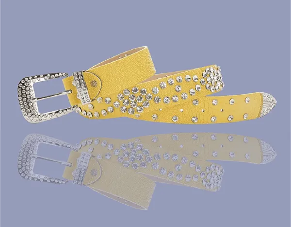 Crystal Leather belt