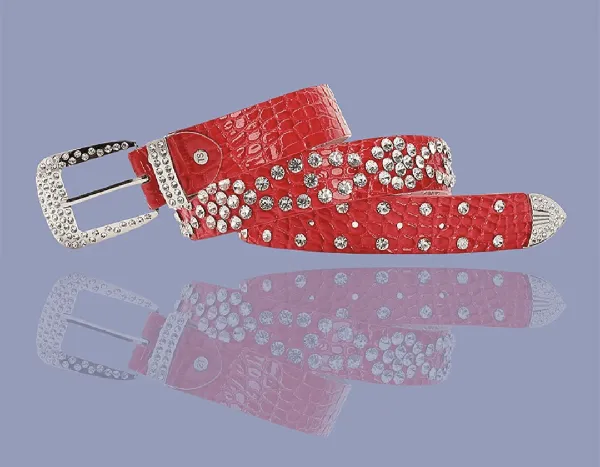 Crystal Leather belt