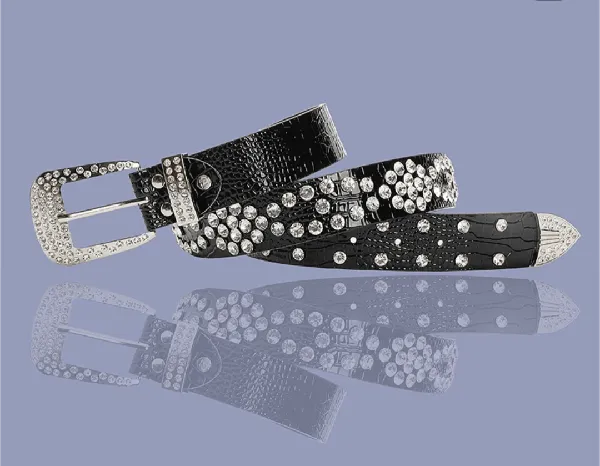 Crystal Leather belt