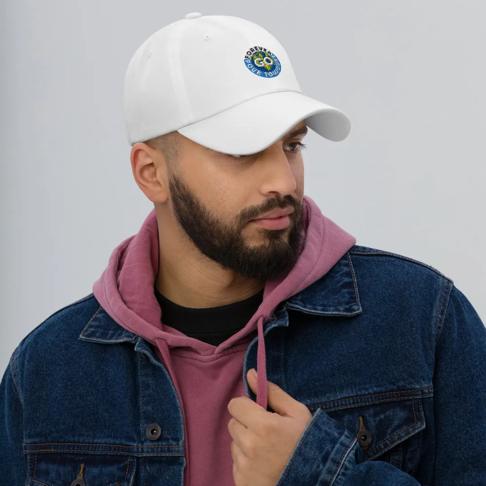 Dad hat  - Comfy Unisex hats with adjustable strap - Featuring Forever GO Embroidery Patch