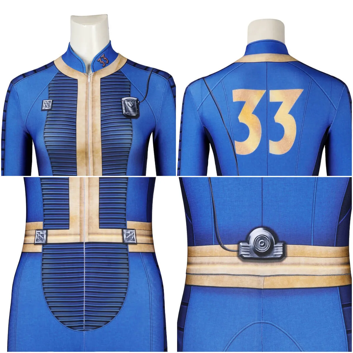 Fallout TV Lucy Bodysuit Vault 33 Cosplay Costume Vikidoky