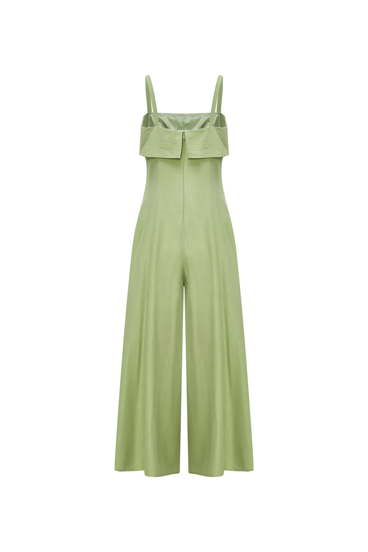 Flare Jumpsuit with Adjustable Straps