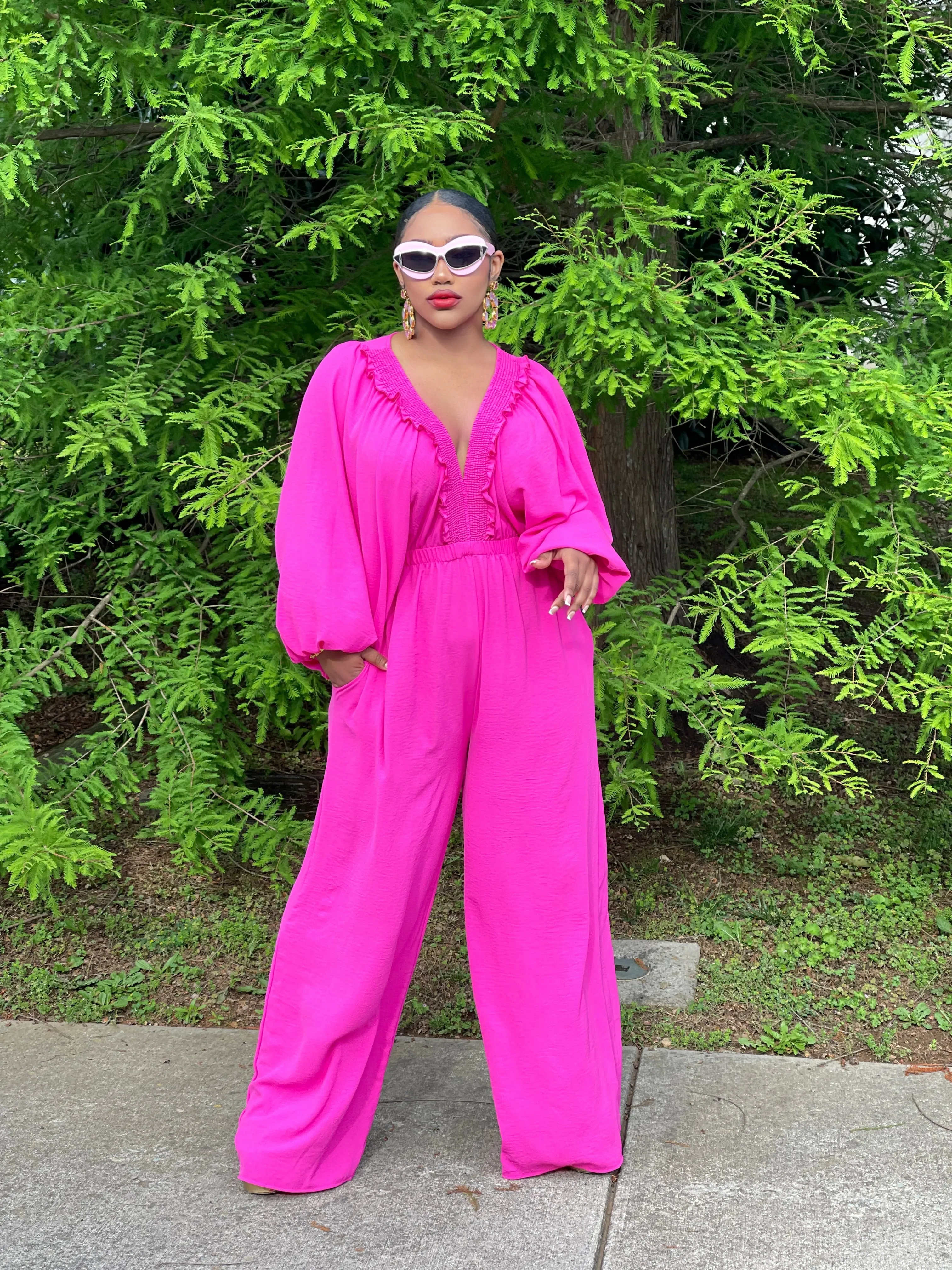 Fuchsia Jumpsuit