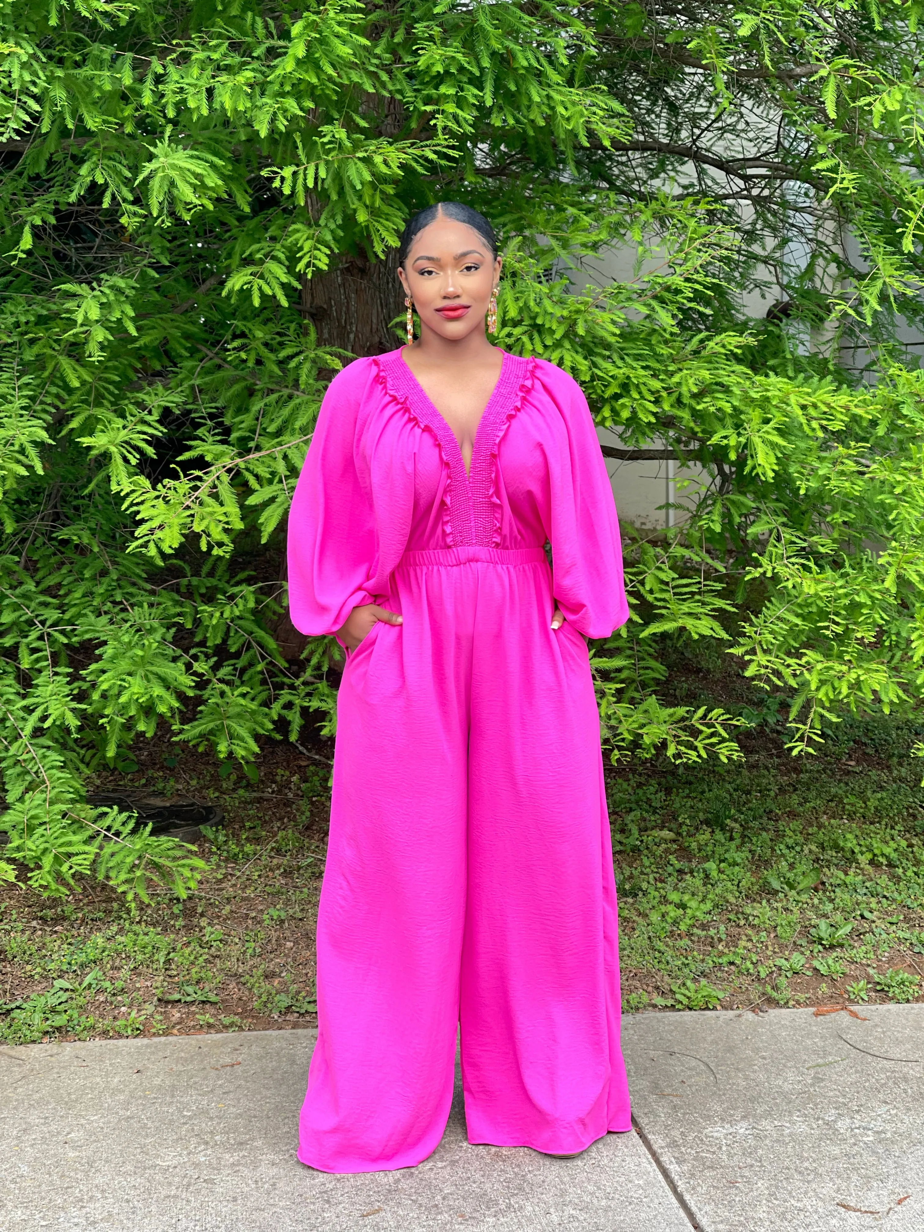 Fuchsia Jumpsuit