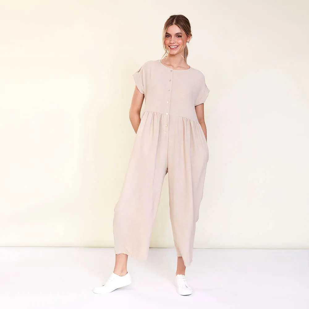 Julia Jumpsuit (Beige)