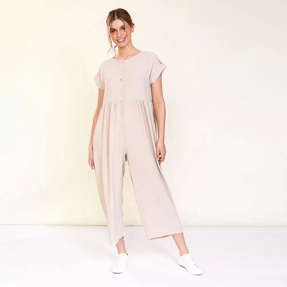 Julia Jumpsuit (Beige)