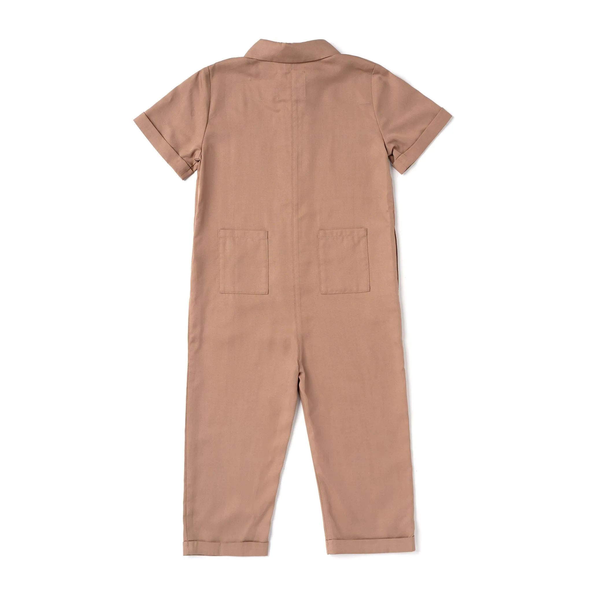 Kids Mechanic Jumpsuit | Mocha