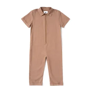 Kids Mechanic Jumpsuit | Mocha