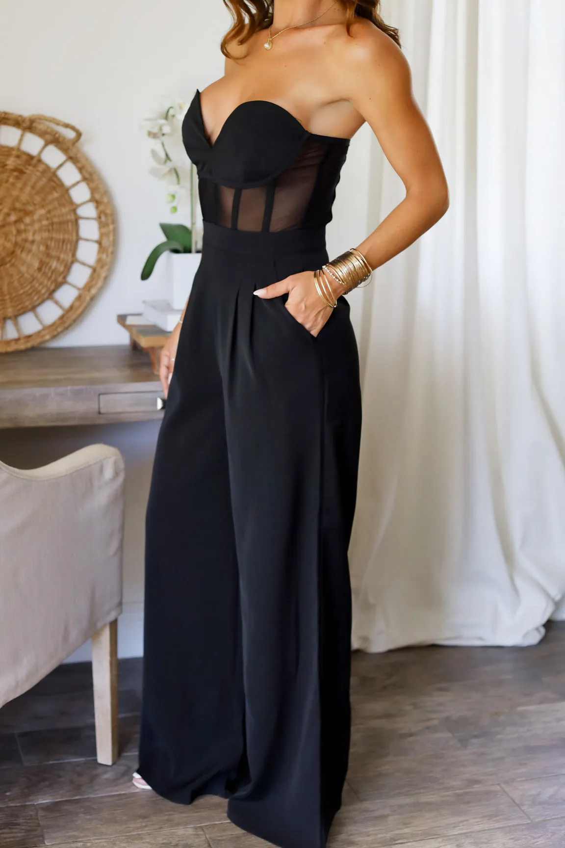 Lauren Mesh Jumpsuit