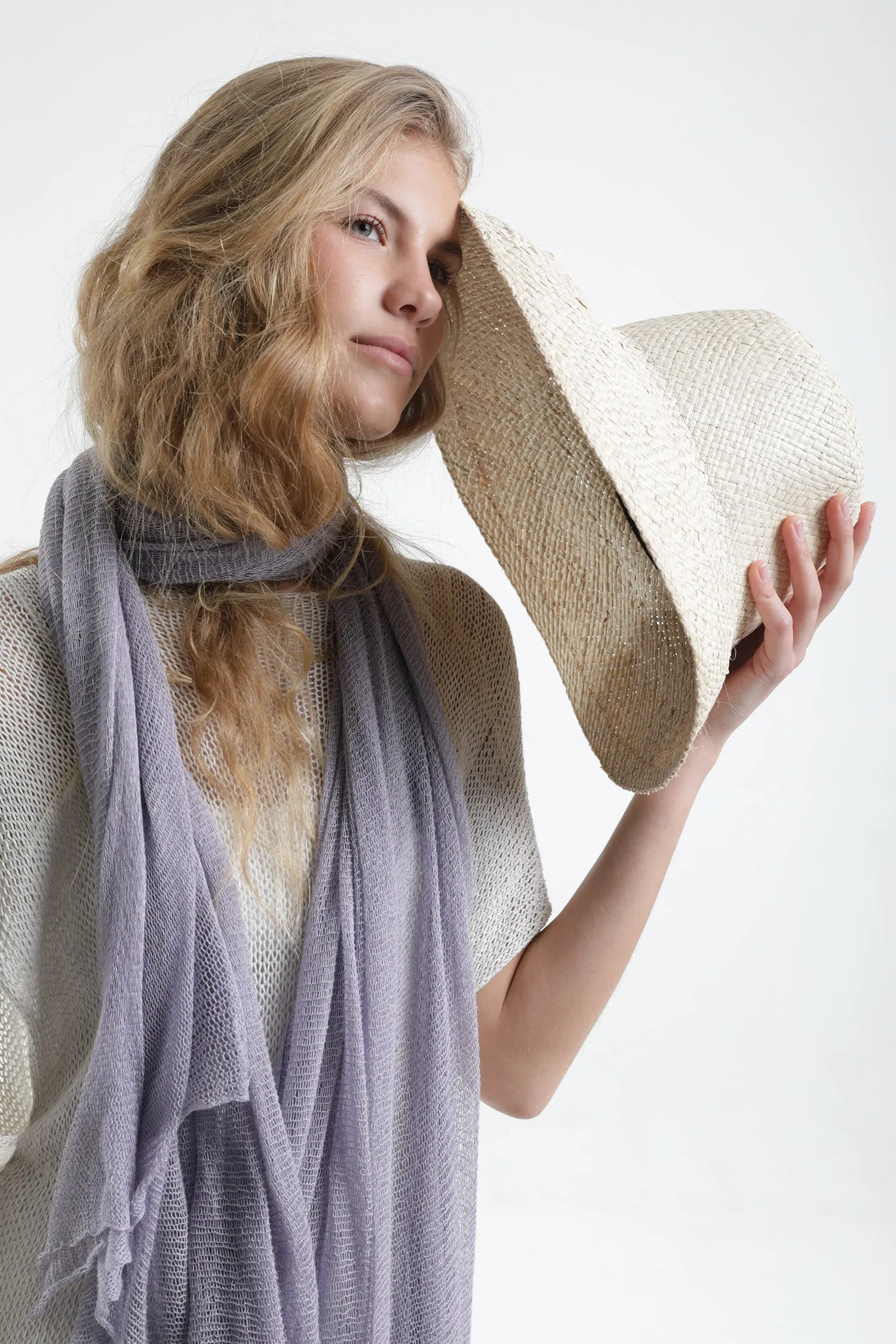 Lavender Lilac Big Air Bamboo Sheer Scarf