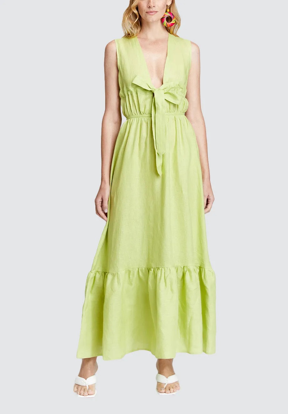 Lime Flower Dress