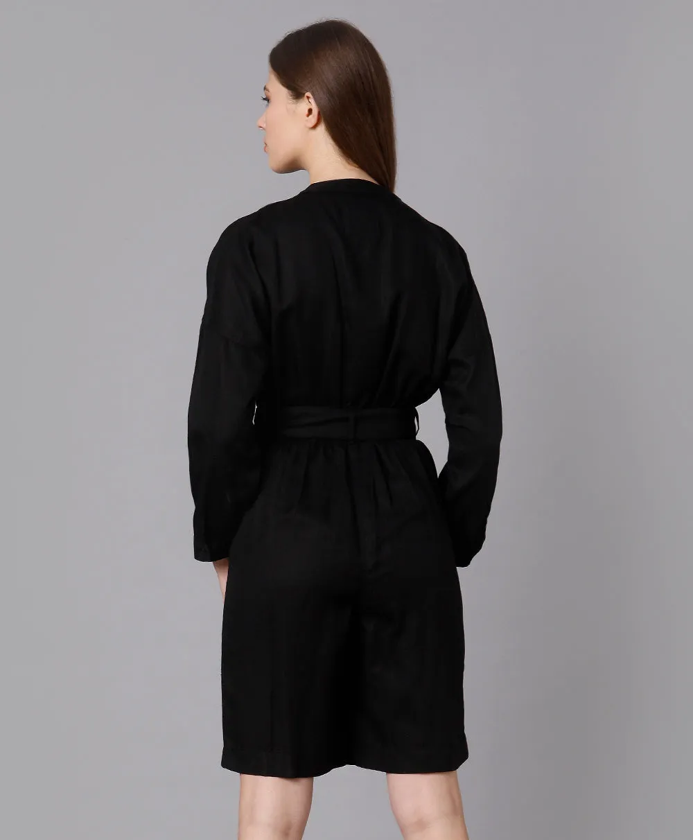 Lyocell Black Jumpsuit