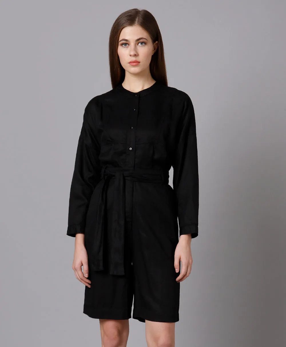 Lyocell Black Jumpsuit