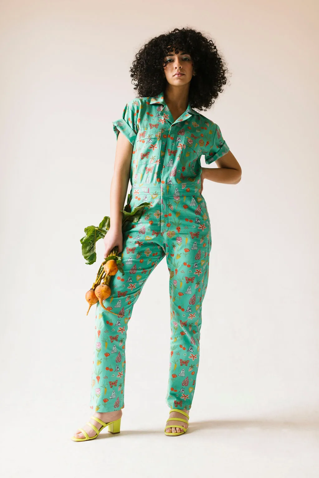 New! Mint Garden | Printed jumpsuit | Boiler-suit | Romper | Mint Jumpsuit