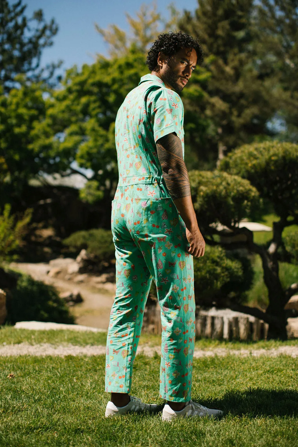 New! Mint Garden | Printed jumpsuit | Boiler-suit | Romper | Mint Jumpsuit