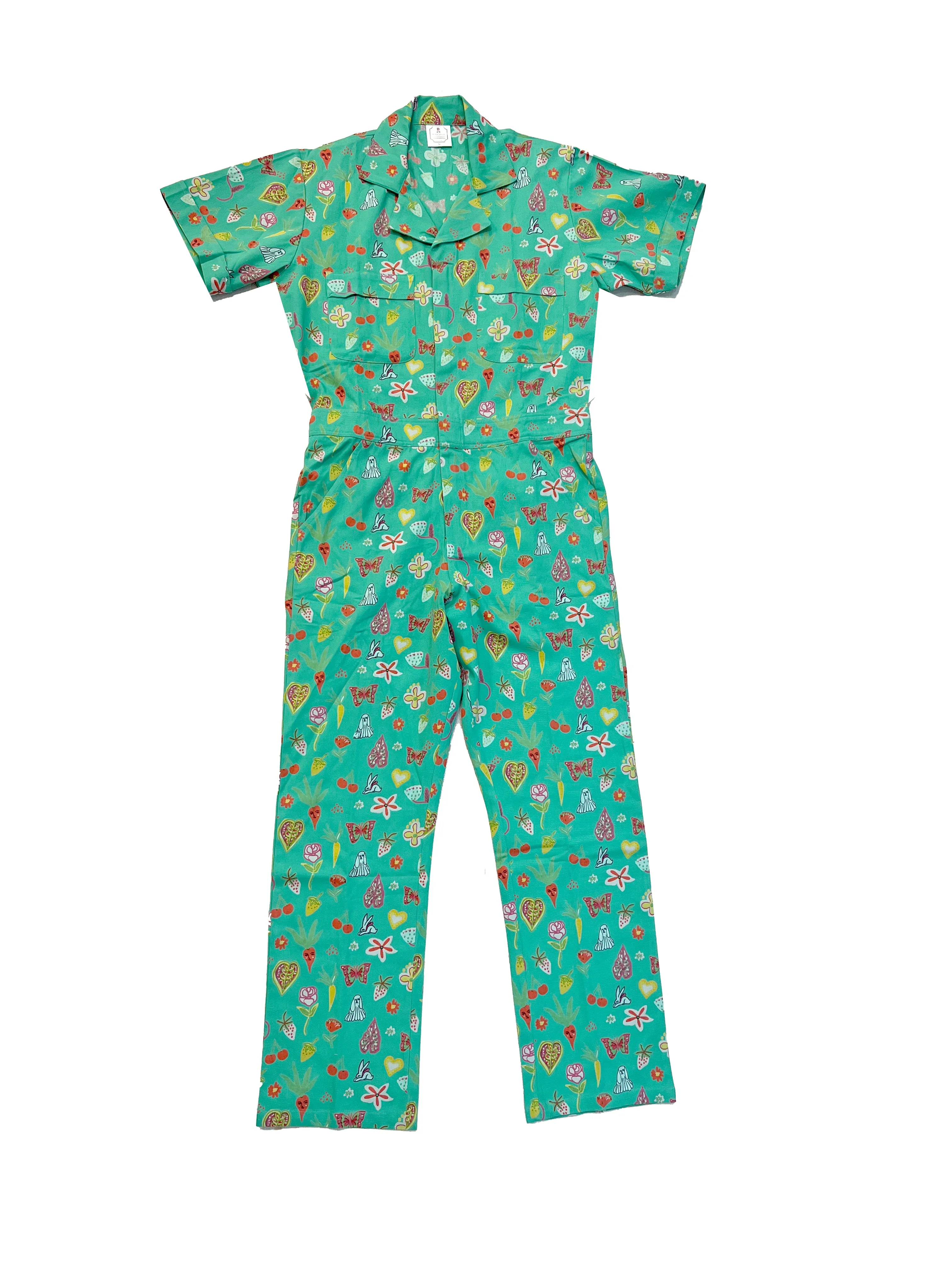 New! Mint Garden | Printed jumpsuit | Boiler-suit | Romper | Mint Jumpsuit