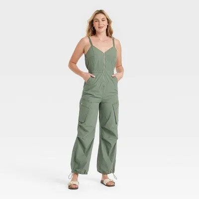 New - Women's Maxi Cargo Jumpsuit - Universal Thread