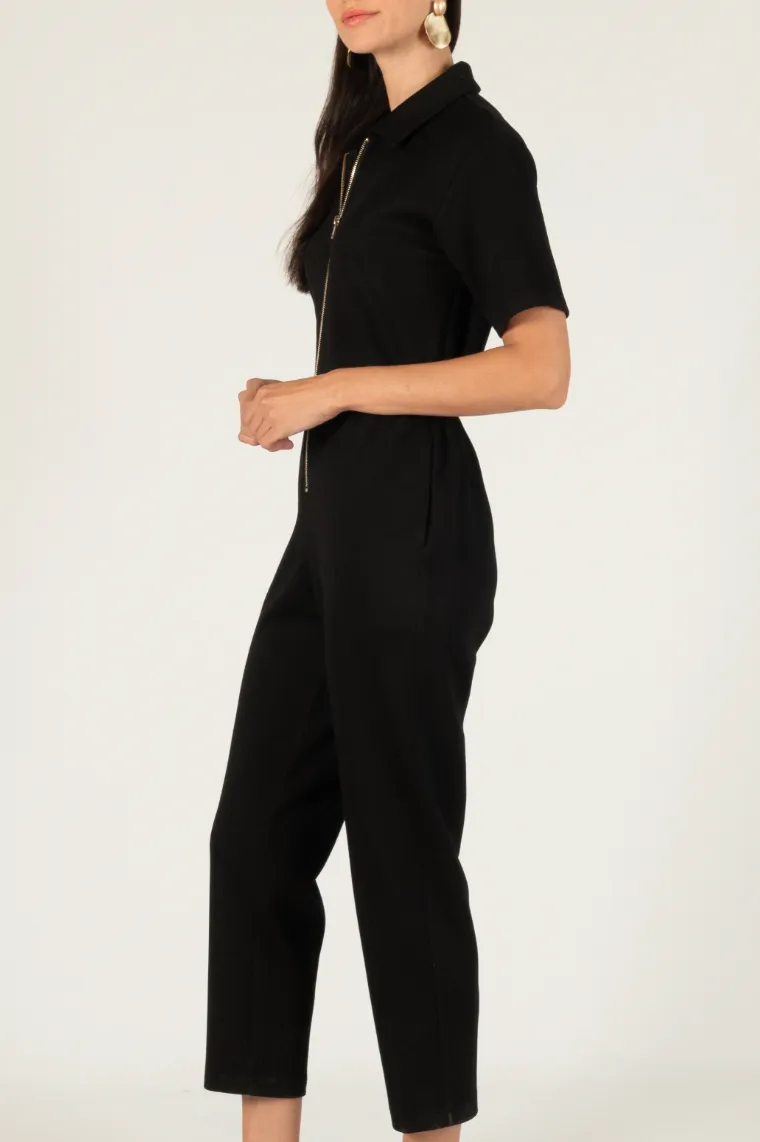 P. CILL Butter Modal Zip Up Jumpsuit