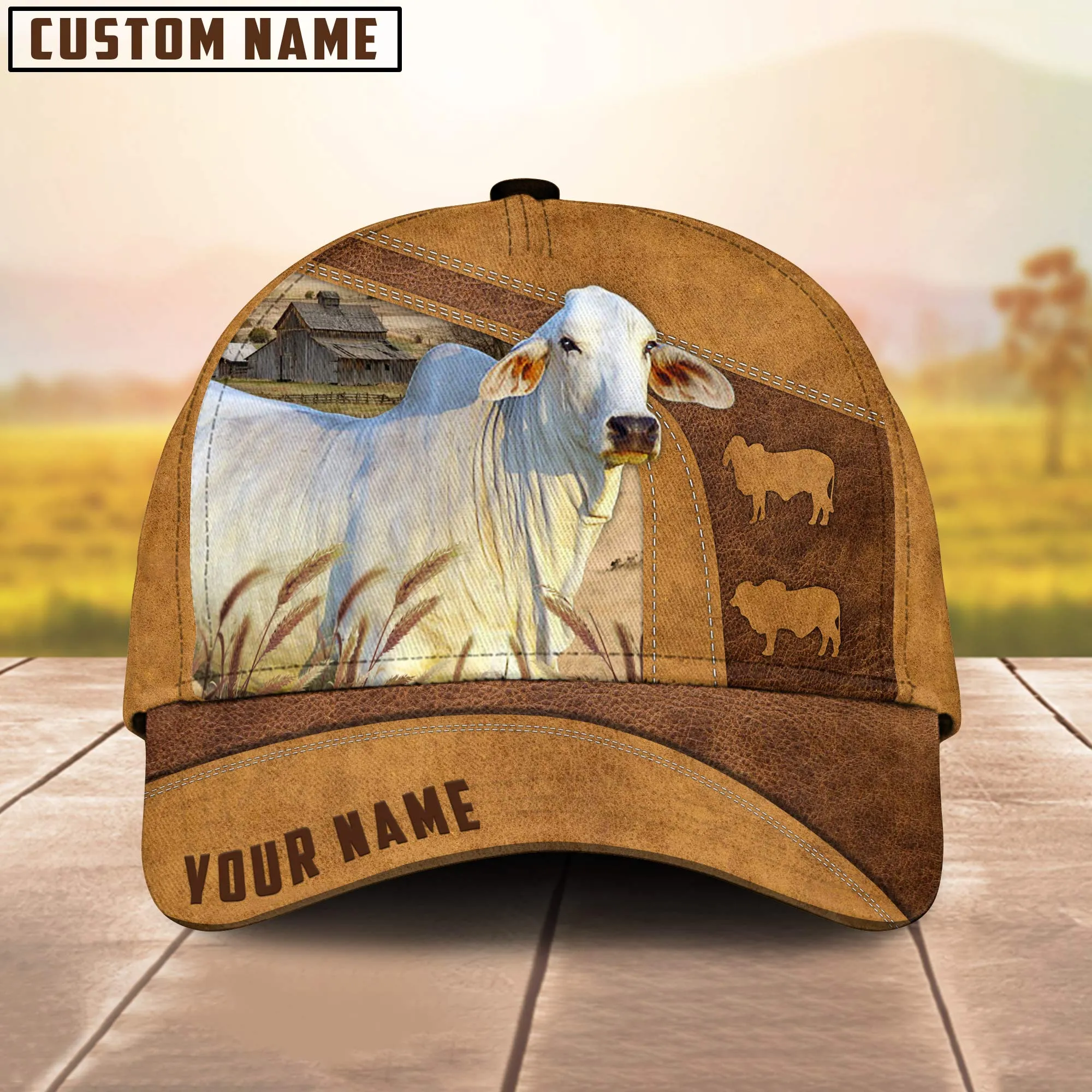 Personalized Brahman Cattle Cap, Cattle Hat, Farm Baseball Hat, Cap Hat For Farmer Farm Lover