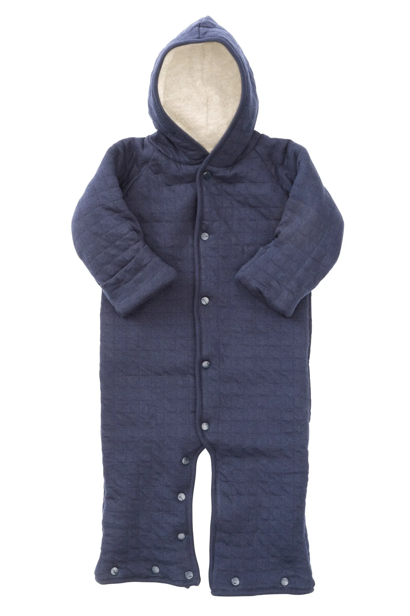 QUILTED REVERSIBLE JUMPSUIT AND SLEEPING BAG - NAVY