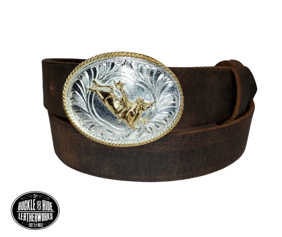 "Lil' Bullrider" Leather KIDS/CHILDRENS Belt Combo