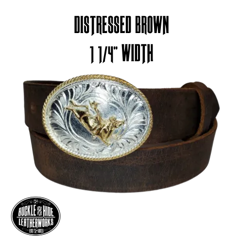 "Lil' Bullrider" Leather KIDS/CHILDRENS Belt Combo