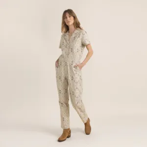 Roark Layover Short Sleeve Jumpsuit - Stone