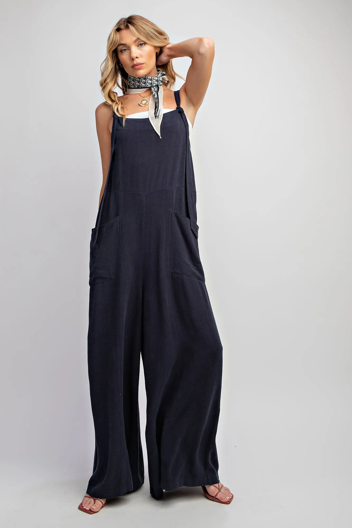 Skyler Jumpsuit - Dark Navy {by Easel}