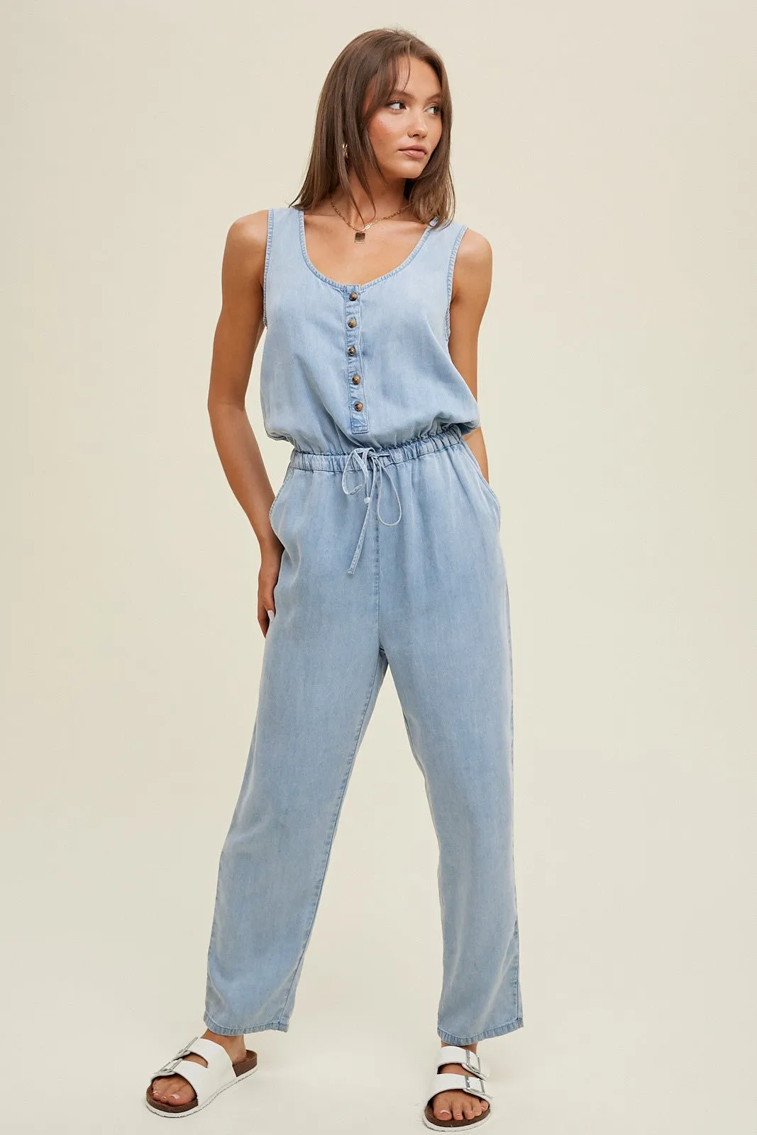 Soft & Sweet Denim Jumpsuit