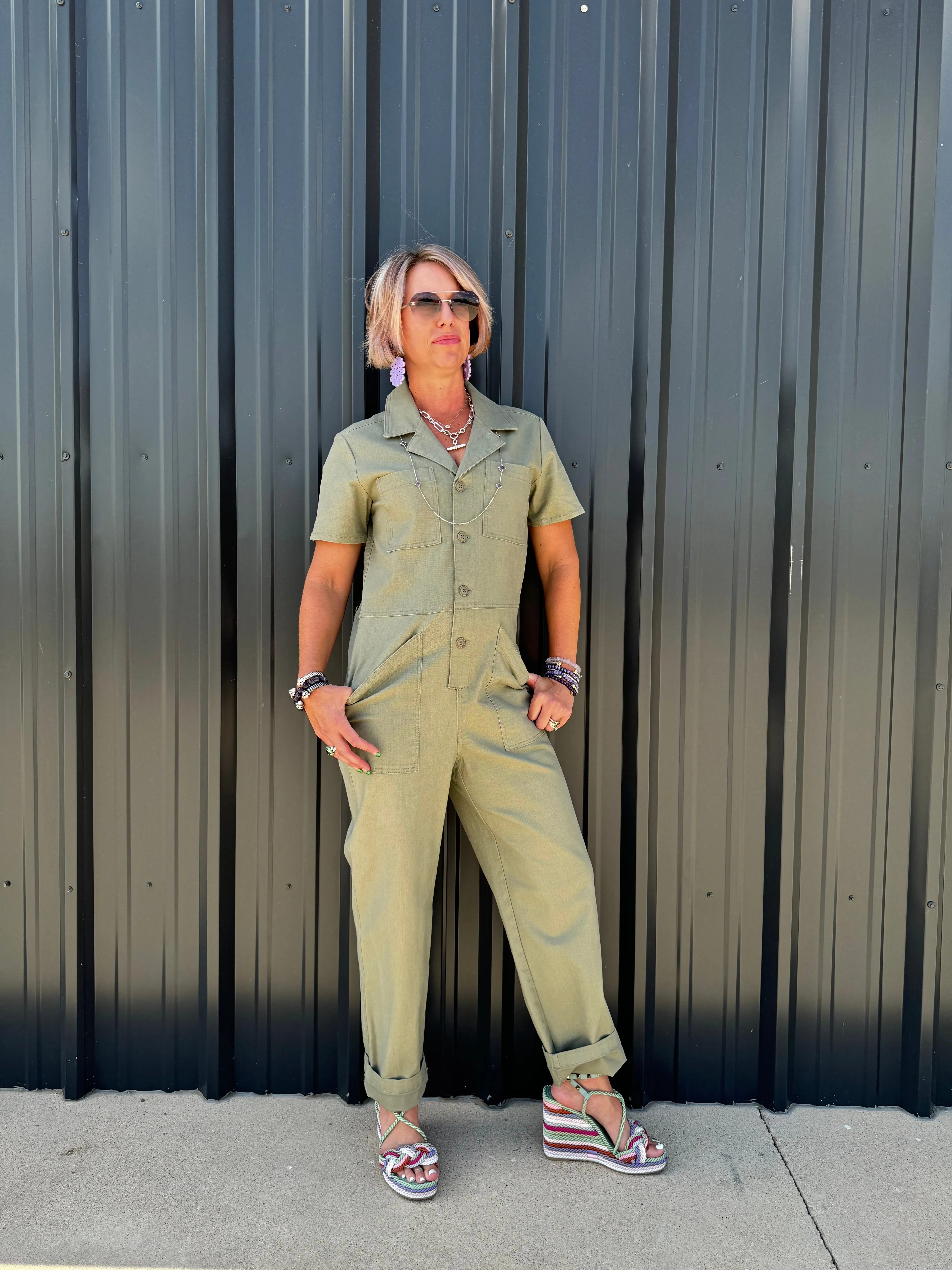 Stevie Stretch Twill Jumpsuit