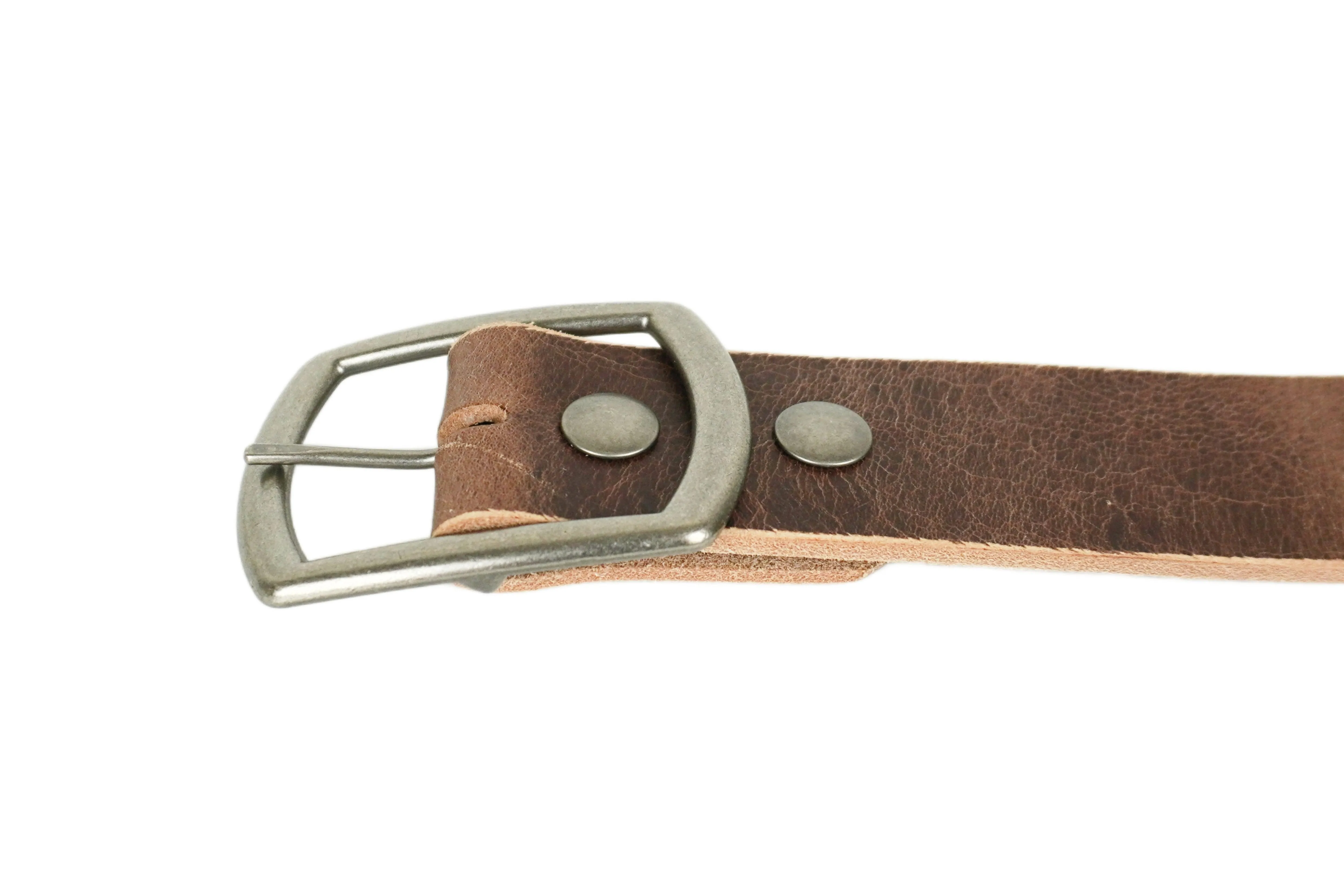 Textured Light Brown Wide Leather Belt