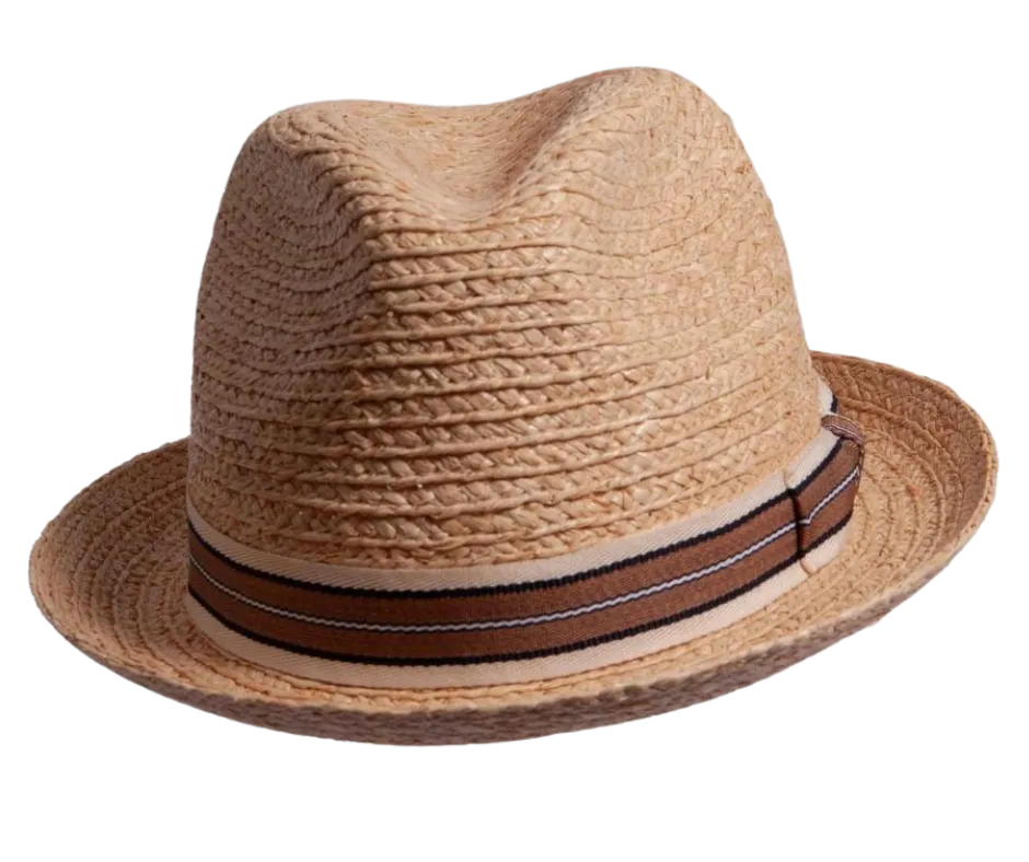 The "Elias" Straw Fedora Hat