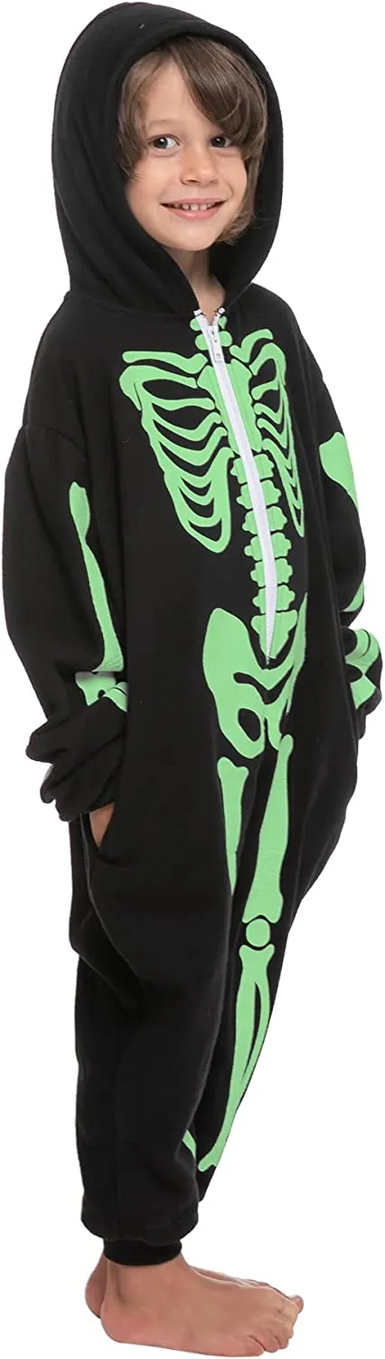 Unisex Skeleton Pajama jumpsuit (Glow in the Dark) - Child