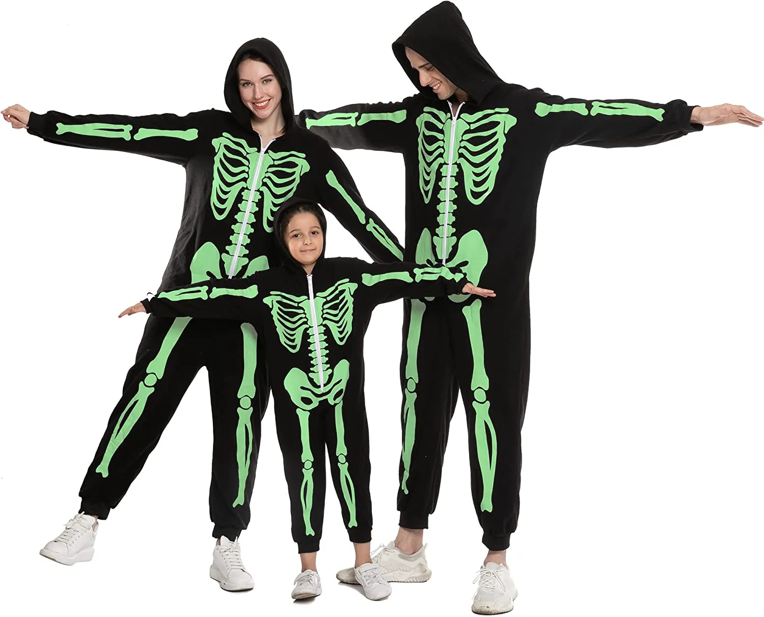 Unisex Skeleton Pajama jumpsuit (Glow in the Dark) - Child